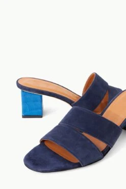 JULES BLOCK HEEL | INK ISLAND BLUE -Staud STAUD JULES BLOCKHEEL INKISLANDBLUE SUPF 23 ECOM 4
