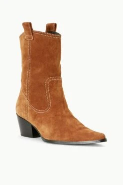 JUNE BOOT | TAN SUEDE -Staud STAUD JUNE BOOT TANSUEDE SEASON 22 ECOM 2