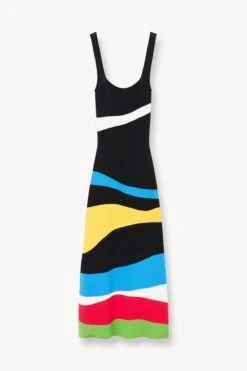 KATIE DRESS | MARBLE WAVE -Staud STAUD KATIE DRESS MARBLE WAVE SUPF 23 ECOM 1