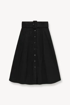 KINGSLEY SKIRT | BLACK -Staud STAUD KINGSLEY SKIRT BLACK SUPF 23 ECOM 1 1