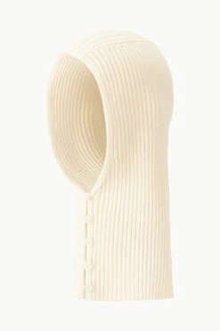 KNIT BALACLAVA | IVORY 10 KNIT BALACLAVA | IVORY -Staud STAUD KNITBALACLAVA ACCESSORY IVORY FALL 23 ECOM 1 2