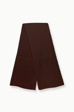 KNIT MERINO SCARF | DARK CHOCOLATE