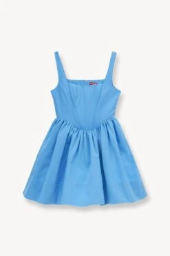 LANDSCAPE DRESS | AZURE -Staud STAUD LANDSCAPE DRESS AZURE SUPF 23 ECOM 1