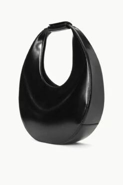 LARGE MOON BAG | BLACK POLISHED 10 LARGE MOON BAG | BLACK POLISHED -Staud STAUD LARGEMOOON TOTEBAG BLACK FALL 23 ECOM 2