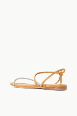 LAUREL CRYSTAL SANDAL | RHINESTONE CASHEW SUEDE 14 LAUREL CRYSTAL SANDAL | RHINESTONE CASHEW SUEDE -Staud STAUD LAUREL SANDAL CASHEWRHINESTONE SPRING 23 ECOM 3