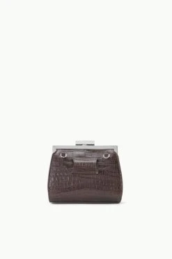 LENNON CONVERTIBLE BAG | ESPRESSO CROC EMBOSSED -Staud STAUD LENNON CONVERTIBLEBAG ESPRESSO FALL 23 ECOM 3