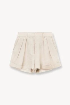 LUISA SHORT | OAT MILK -Staud STAUD LUISA SHORT OAT MILK SUPF 23 ECOM 1