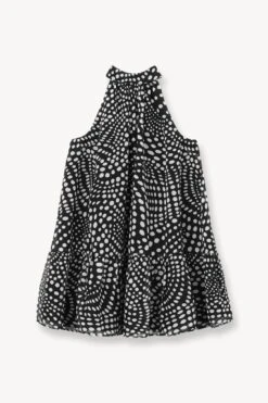 MARLOWE DRESS | BLACK WAVY DOT 12 MARLOWE DRESS | BLACK WAVY DOT -Staud STAUD MARLOWE DRESS BLACK WAVY DOTS SUPF 23 ECOM 1