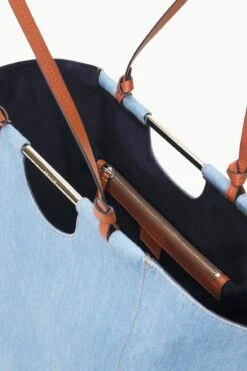 MAR TOTE | DENIM BLUE -Staud STAUD MAR TOTE DENIMBLUE FALL 23 ECOM 3