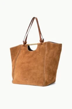 MAR TOTE | TAN SUEDE -Staud STAUD MAR TOTE TAN FALL 23 ECOM 2 R