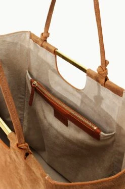 MAR TOTE | TAN SUEDE -Staud STAUD MAR TOTE TAN FALL 23 ECOM 3