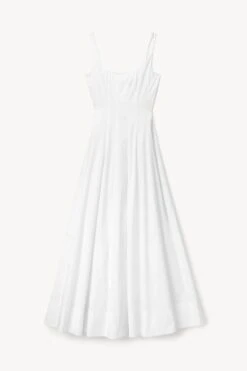 WELLS MAXI DRESS | WHITE 12 WELLS MAXI DRESS | WHITE -Staud STAUD MAXI WELLS DRESS WHITE FALL 22 ECOM 1