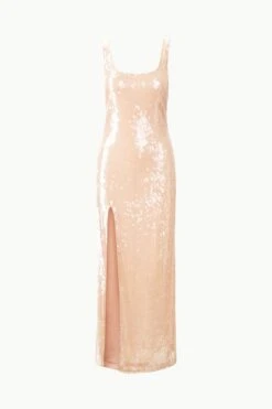 MAXI LE SABLE DRESS | BEIGE -Staud STAUD MAXILESABLEDRESS BEIGE ECOM 1