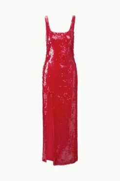 MAXI LE SABLE DRESS | POINSETTIA -Staud STAUD MAXILESABLEDRESS POINSETTIA ECOM 1