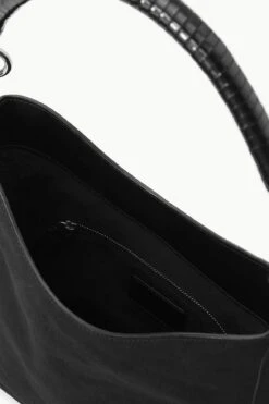 MEL BAG | BLACK SUEDE -Staud STAUD MEL BAG BLACK FALL 23 ECOM 3