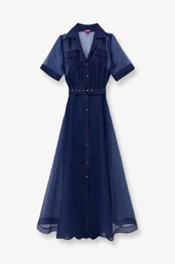 MILLIE DRESS | NAVY ORGANZA 12 MILLIE DRESS | NAVY ORGANZA -Staud STAUD MILLIE DRESS NAVY SPRING 23 ECOM 1