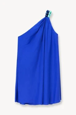 MINI MASON DRESS | LAPIS -Staud STAUD MINI MASON DRESS LAPIS SUPF 23 ECOM 1