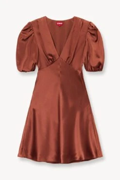 MINI MILLA DRESS | CLOVE -Staud STAUD MINI MILLA DRESS CLOVE SUPF 23 ECOM 1