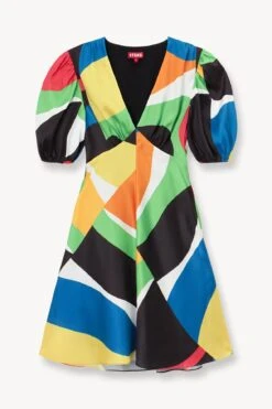 MINI MILLA DRESS | MARBLE WAVE 14 MINI MILLA DRESS | MARBLE WAVE -Staud STAUD MINI MILLA DRESS MARBLE WAVE SUPF 23 ECOM 1 1