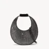 MINI MOON CRYSTAL BAG | BLACK -Staud STAUD MINI MOON CRYSTAL BAG BLACKRHINESTONE HOLIDAY 22 ECOM 1 R1