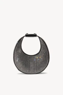 MINI MOON CRYSTAL BAG | BLACK 13 MINI MOON CRYSTAL BAG | BLACK -Staud STAUD MINI MOON CRYSTAL BAG BLACKRHINESTONE HOLIDAY 22 ECOM 2 R1