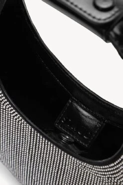 MINI MOON CRYSTAL BAG | BLACK 15 MINI MOON CRYSTAL BAG | BLACK -Staud STAUD MINI MOON CRYSTAL BAG BLACKRHINESTONE HOLIDAY 22 ECOM 4 1