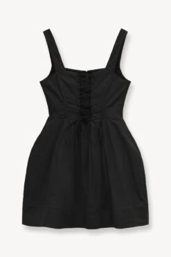 MINI SUTTON DRESS | BLACK -Staud STAUD MINI SUTTON DRESS BLACK SUPF 23 ECOM 1 1