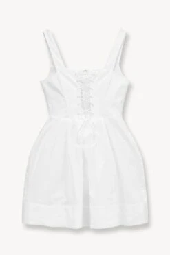MINI SUTTON DRESS | WHITE 12 MINI SUTTON DRESS | WHITE -Staud STAUD MINI SUTTON DRESS WHITE SUPF 23 ECOM 1