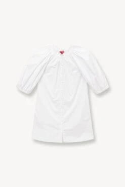 MINI VINCENT DRESS | WHITE -Staud STAUD MINI VINCENT DRESS WHITE SPRING 23 ECOM 1