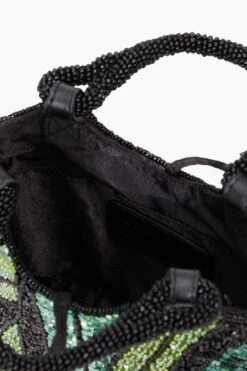 ZOE BEADED BAG | GREEN PALM -Staud STAUD MINIBEADEDCOTE BAG GREENPALM SUPF 23 ECOM 4