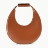 MOON BAG | SADDLE -Staud STAUD MOONTOTE BAG TAN HOLIDAY 22 ECOM 1