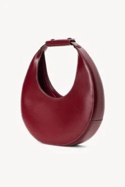 MOON BAG | RASPBERRY 12 MOON BAG | RASPBERRY -Staud STAUD MOON BAG BORDEAUX HOLIDAY 22 ECOM 2