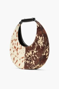 MOON SPLIT BAG | MIXED HAIRCALF 13 MOON SPLIT BAG | MIXED HAIRCALF -Staud STAUD MOON BAG MXHC HOLIDAY 22 ECOM 2