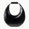 MOON BAG | BLACK POLISHED -Staud STAUD MOON TOTE BAG BLACK FALL 23 ECOM 1 web RETOUCHED