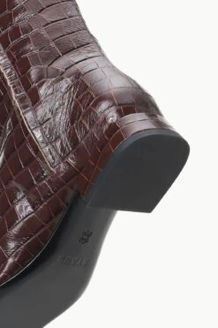 OLGA BOOT | ESPRESSO CROC EMBOSSED 10 OLGA BOOT | ESPRESSO CROC EMBOSSED -Staud STAUD OLGA BOOT ESPRESSO FALL 23 ECOM 4