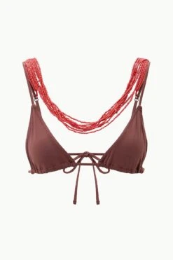 OLIVIA BEADED TRIANGLE TOP | CLOVE 16 OLIVIA BEADED TRIANGLE TOP | CLOVE -Staud STAUD OLIVIABEADEDTRIANGLE TOP CLOVE SUPF 23 ECOM 1 1