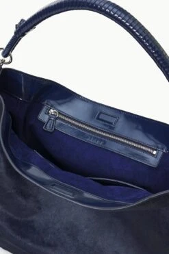 PERRY BAG | NAVY HAIRCALF 12 PERRY BAG | NAVY HAIRCALF -Staud STAUD PARRYHOBO BAG NAVY FALL 23 ECOM 4