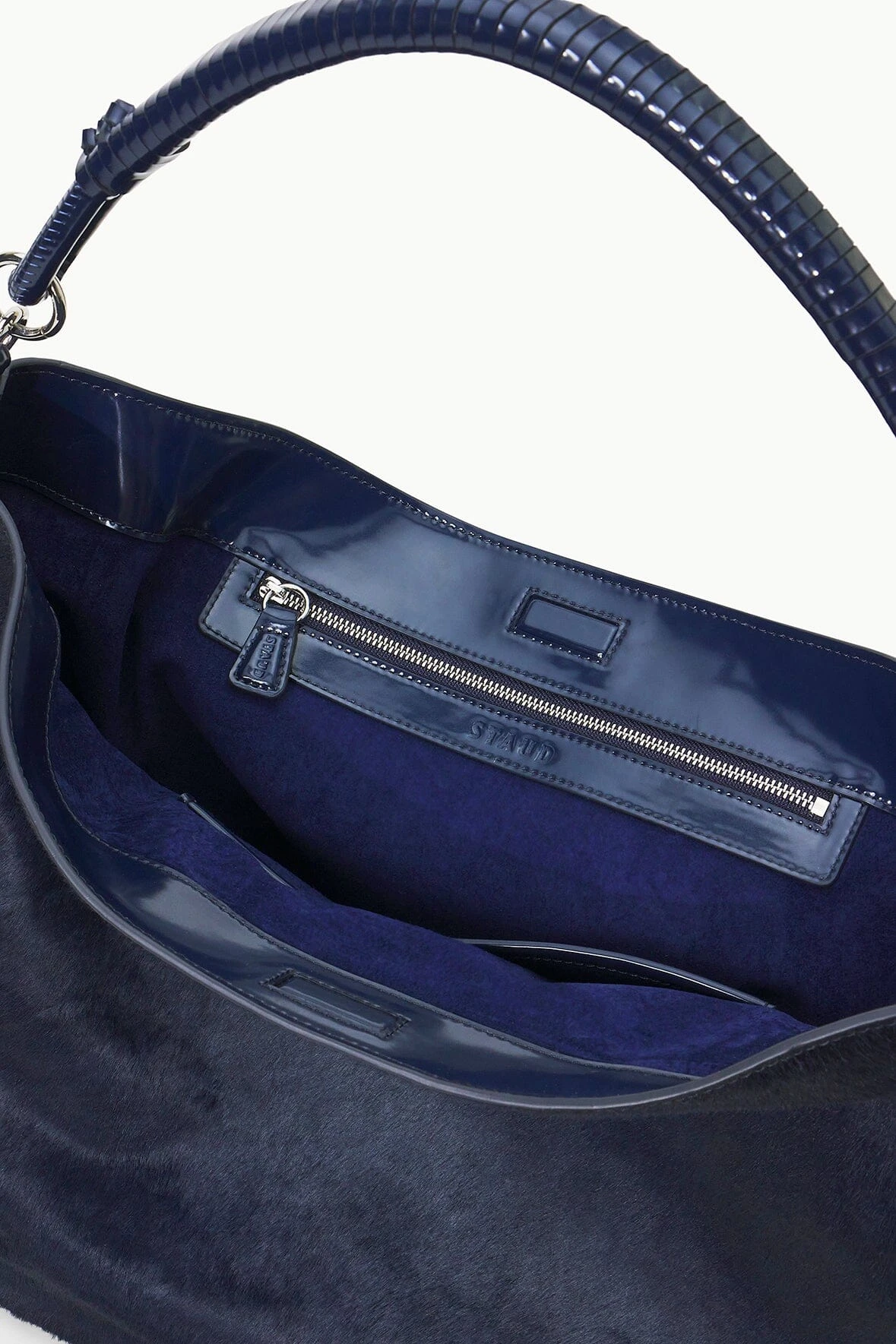 PERRY BAG | NAVY HAIRCALF 7 PERRY BAG | NAVY HAIRCALF - Image 5