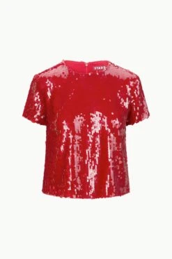 QUINCY TOP | POINSETTIA -Staud STAUD QUINCYTOP POINSETTIA ECOM 1