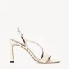 NADJA HEEL | CREAM -Staud STAUD RHINESTONE NADJA HEEL CREAM SEASON 22 ECOM 1