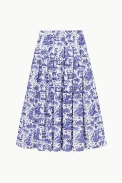 SEA SKIRT | BLUE TOILE 12 SEA SKIRT | BLUE TOILE -Staud STAUD SEA SKIRT BLUETOILE SPRING 23 ECOM 1