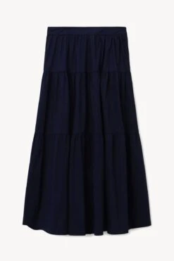 SEA SKIRT | NAVY -Staud STAUD SEA SKIRT NAVY HOLIDAY 22 ECOM 1