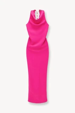 SHANNON DRESS | MAGENTA -Staud STAUD SHANNON DRESS MAGENTA SPRING 23 ECOM 1