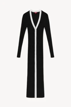 SHOKO SWEATER | BLACK -Staud STAUD SHOKO SWEATER BLACK WHITE SPRING 23 ECOM 1