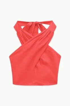 SMOCKED KAI TOP | HIBISCUS 12 SMOCKED KAI TOP | HIBISCUS -Staud STAUD SMOCKEDKAI TOP HIBISCUS SPRING 23 ECOM 1