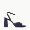 SOLANGE HEEL | NAVY 1 SOLANGE HEEL | NAVY -Staud STAUD SOLANGE HEEL NAVY SPRING 23 ECOM 1