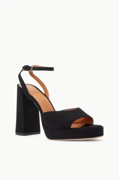 SOLANGE PLATFORM | BLACK SUEDE -Staud STAUD SOLANGE PLATFORM BLACK SUPF 23 ECOM 2