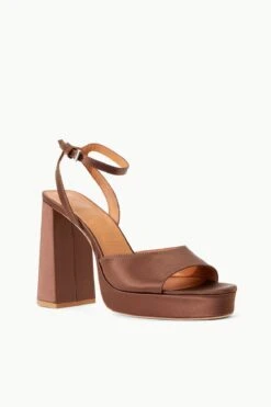 SOLANGE PLATFORM | CLOVE SATIN -Staud STAUD SOLANGE PLATFORM CLOVE SUPF 23 ECOM 2