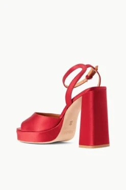 SOLANGE PLATFORM | RUBY SATIN 9 SOLANGE PLATFORM | RUBY SATIN -Staud STAUD SOLANGE PLATFORM RUBY SUPF 23 ECOM 3 1