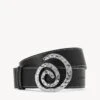 SWIRL BUCKLE BELT | BLACK 2 SWIRL BUCKLE BELT | BLACK -Staud STAUD SWIRL BUCKLE BELT 45MM BLK HOLIDAY 22 ECOM 1